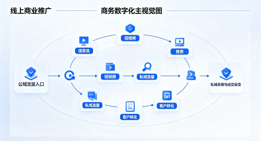 浚县线上商业推广怎么做？全域流量闭环搭建与低成本转化实战指南